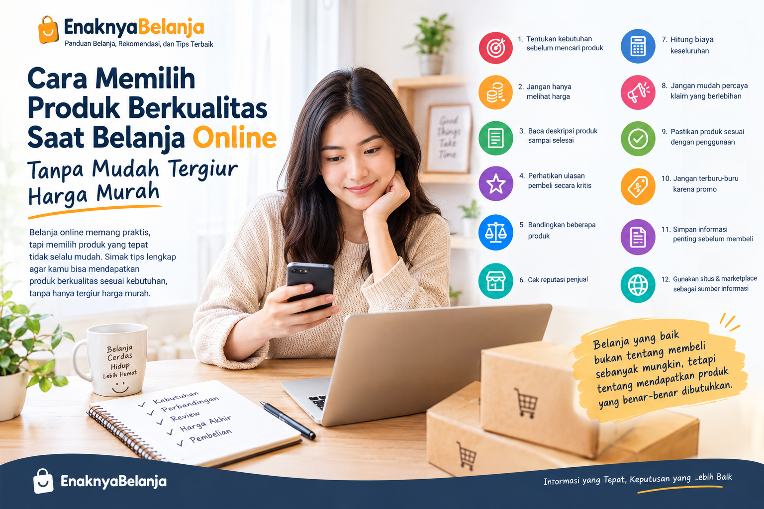 Cara Memilih Produk Berkualitas Saat Belanja Online